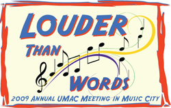 Louder than Words UMAC logo 2009